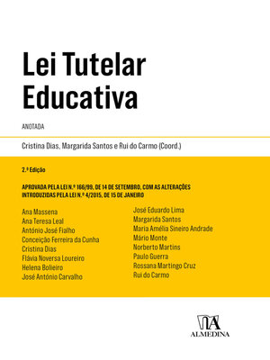 cover image of Lei Tutelar Educativa--Anotada--2ª Edição